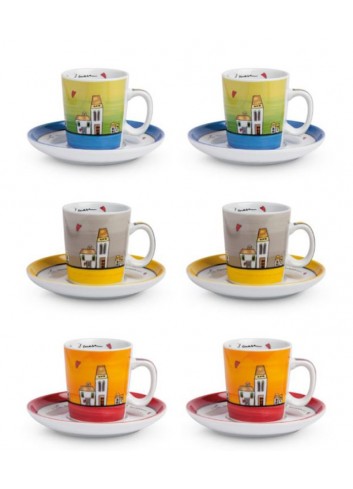 Egan Set Tazzine Caffe Impilabili Nani - Tazze Caffe' 7 Nani