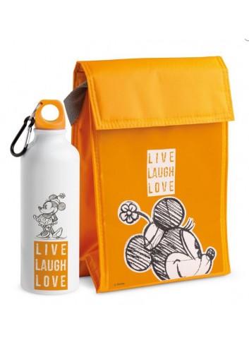 Set Borraccia e Borsa termica Minnie Arancio PWMSETLL/7 Live Laugh Love Egan