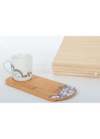 Tazza colazione con tagliere 10 x 26 cm D6324 Cuore Chef Cuorematto