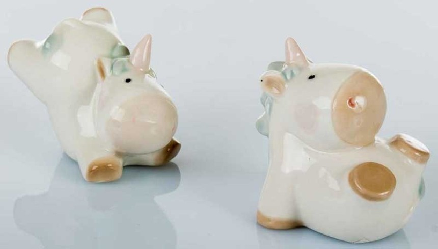 Unicorno in ceramica 2 modelli assortiti A7713 Kharma Living