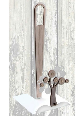 Portarotolo Albero Life in metallo e legno + strass LCA-07 Serie Life Casa Negò