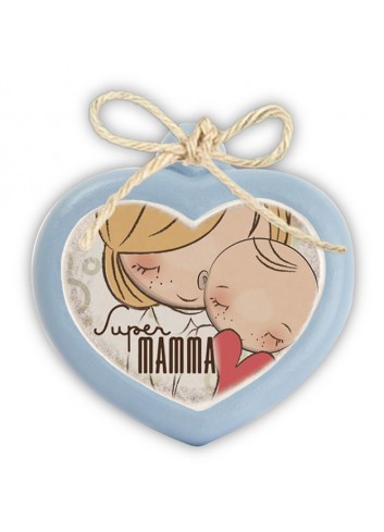 Mini formella azzurra Cuore "Mamma" PE08CU-21Y Pensieri & Parole Egan