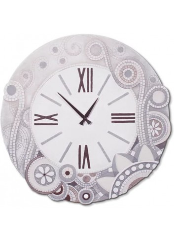 Orologio Eclettica Ø 70cm 47044ba bianco Cartapietra