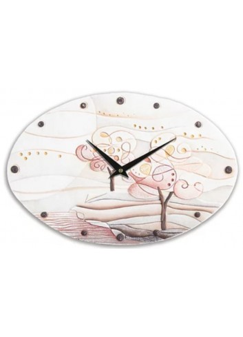 Orologio ovale L'albero dei sogni melograno 435106ml Cartapietra