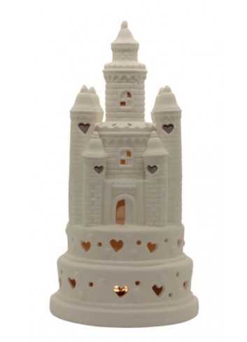 Castello grande in porcellana con led A8203 Princess Ad Emozioni