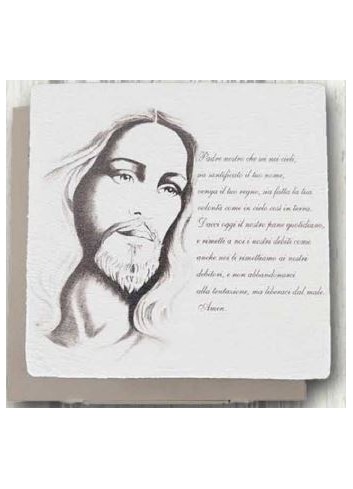 Quadretto Gesù in ceramica SAC-QUA/1 Serie Sacro Negò