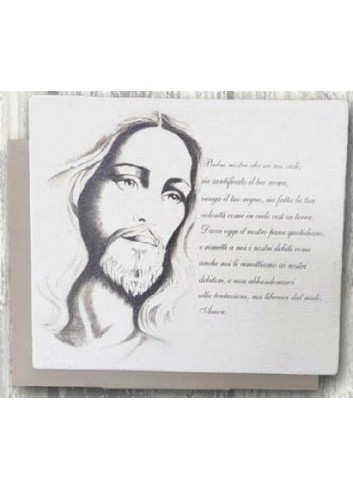 Quadretto Gesù in ceramica SAC-QUA/2 Serie Sacro Negò
