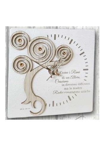 Orologio ceramica con Albero della vita FRAS-03 - FRAS-06 Serie Frasi Albero Negò