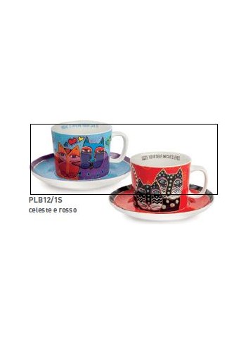 Set 2 tazze colazione PLB12/1S Fantastic felines Egan