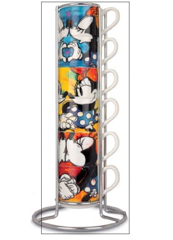 Set 6 tazzine caffe' con supporto PWM02I/6XL Disney Love Egan