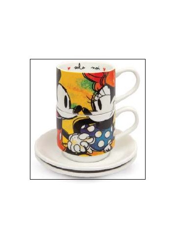 Set 2 tazzine caffe' impilabili PWM02I/v Disney Love Egan