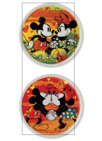 Set 2 piatti pizza/portata PWM37T/2XLB Disney Love Sweet Love Egan