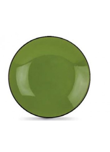 Set 6 piatti fondi verde Cocoricò 228005 Egan