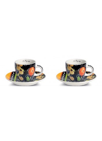 Coppia tazzine caffe' Le pupazze  214019 Egan