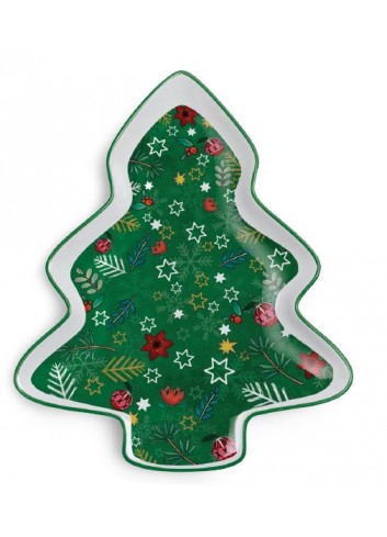 Vassoio Natale albero verde 120084-120083 Egan