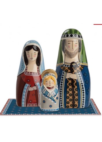 Sacra Famiglia e tappetino Natale 120094 Egan