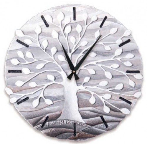 Orologio sagomato Albero della vita Bianco Ø 45 cm 44501ba Cartapietra