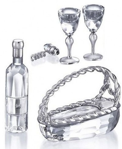 Servizio da vino decorazioni argento 626855 anno 2005 Swarovski