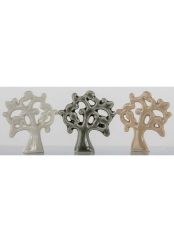 Mini Albero della vita in ceramica 3 colori assortiti A7649 Kharma Living